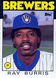 1986 Topps Baseball Cards      106     Ray Burris